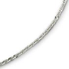 Made In Italy 14k White Gold 18 Singapore Chain