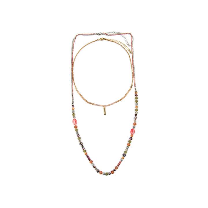 Decree Womens 32 Inch Clear Link Necklace