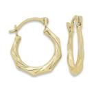 Child's 14k Gold Twist Hoop Earrings
