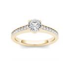 1 1/5 Ct. T.w. Round White Diamond 14k Gold Engagement Ring