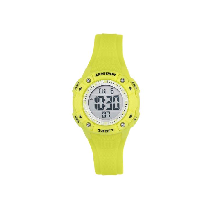 Armitron Womens Yellow Strap Watch-45/7081lgn