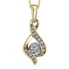 Sirena 1/7 Ct. Diamond 10k Yellow Gold Infinity Pendant Necklace