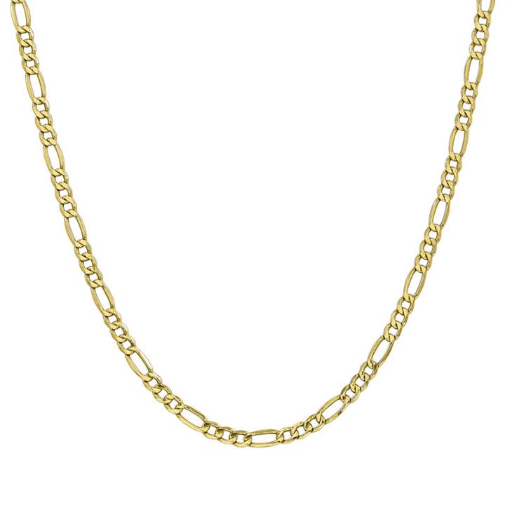 Semisolid Figaro 22 Inch Chain Necklace