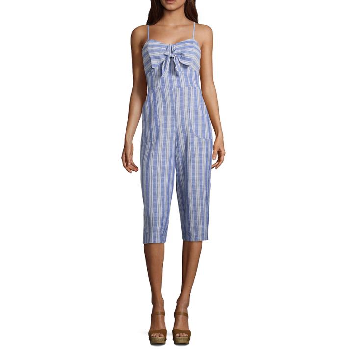 By & By Sleeveless Plaid A-line Dress-juniors