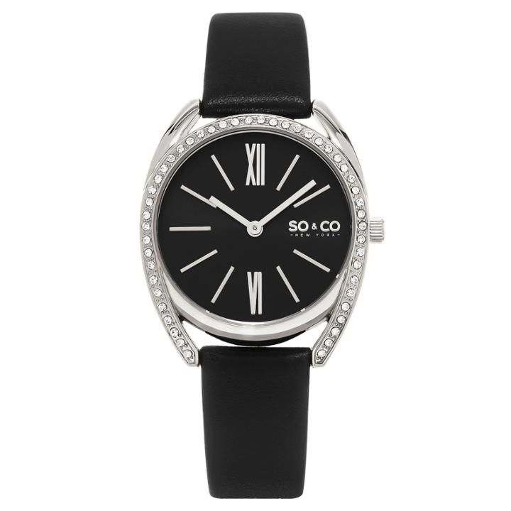 So & Co Ny Womens Madison Leather Dress Quartz Watch J158p94