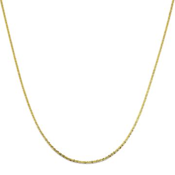 Made In Italy 18k Gold Over Sterling Silver Criss-cross Chain Necklace
