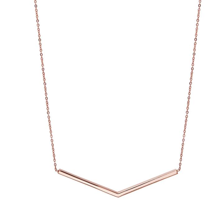 Womens 10k Rose Gold Pendant Necklace
