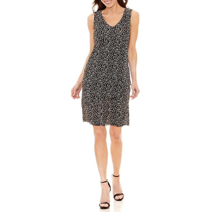 Alyx Sleeveless Dots Shift Dress