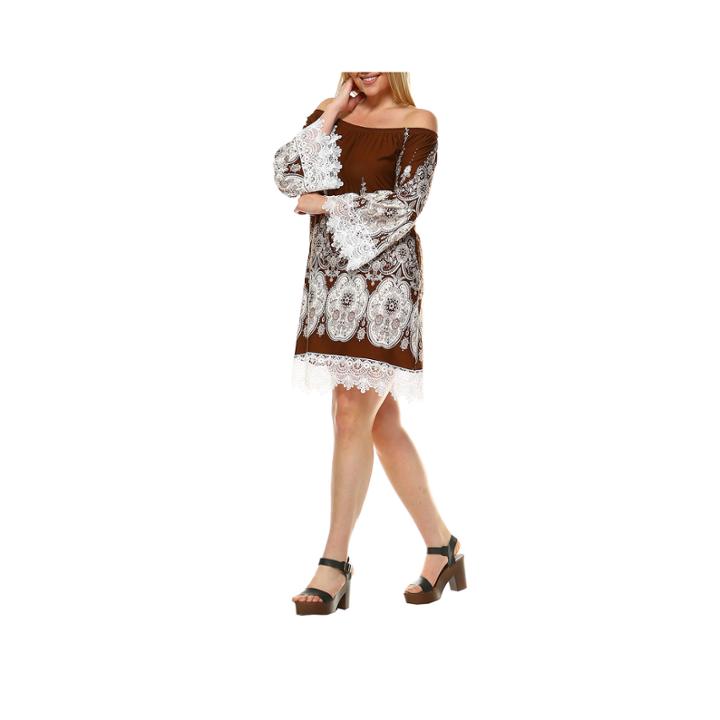 White Mark Mya Bordered Sheath Dress-plus
