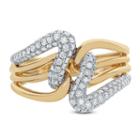 Womens 5/8 Ct. T.w. Diamond White 14k Gold Cocktail Ring
