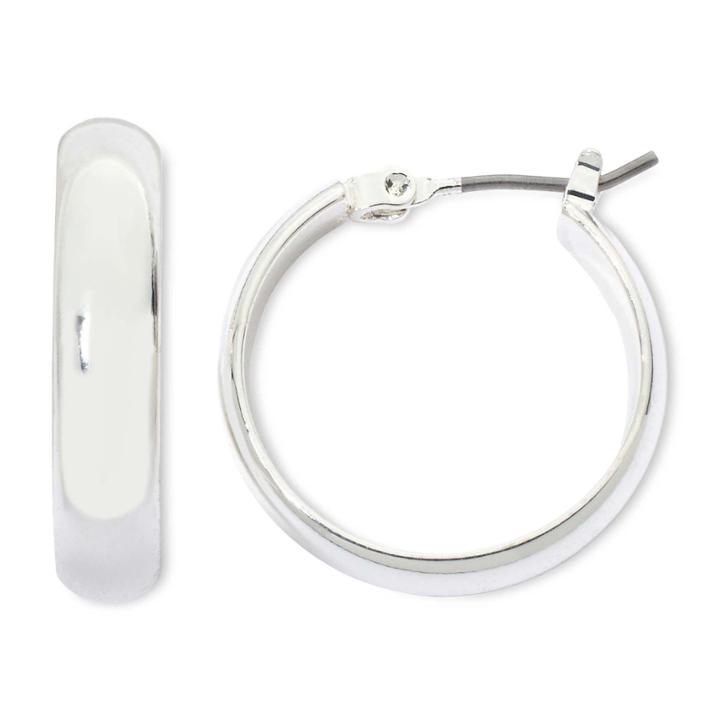 Mxit Silver-tone Hoop Earrings