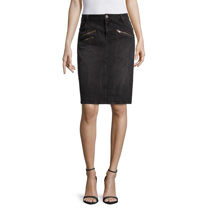 A.n.a Front-zip Mini Skirt