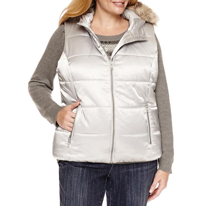 Liz Claiborne Puffer Vest-plus
