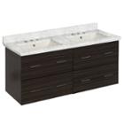 47.5-in. W Wall Mount Dawn Grey Vanity Set For 3h8-in. Drilling Bianca Carara Top Biscuit Um Sink