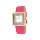 Jivago Brilliance Womens White Dial Pink Strap Watch
