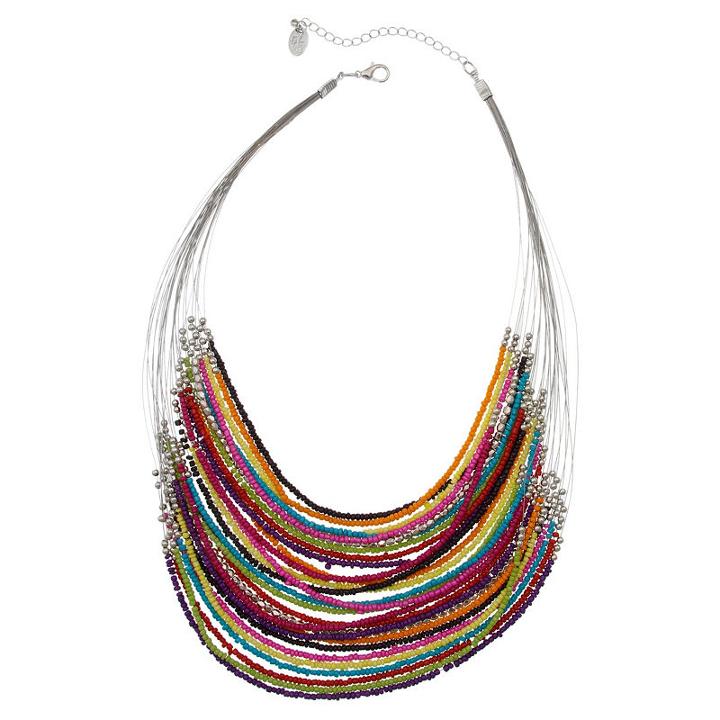El By Erica Lyons 4.25 El Playful Brights Beaded Necklace