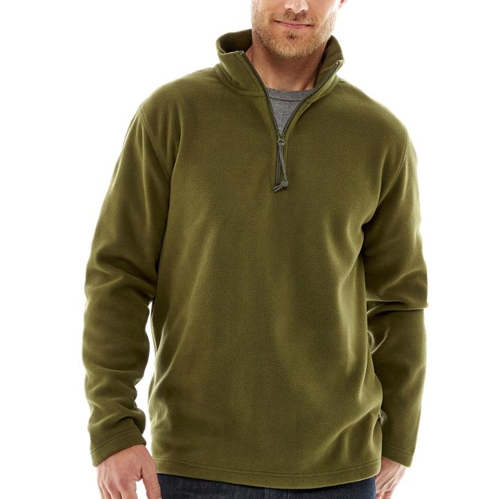 St. John's Bay Long-sleeve Quarter-zip Fleece Jacket