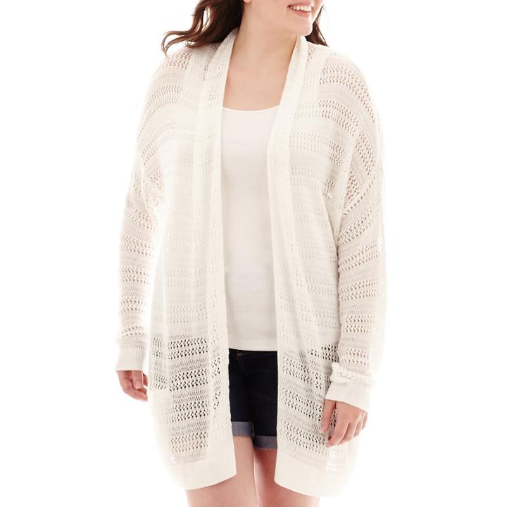 Arizona Long-sleeve Lightweight Cardigan - Juniors Plus