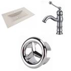 35.5-in. W 1 Hole Ceramic Top Set In Biscuit Color- Cupc Faucet Incl.