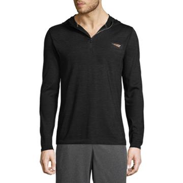 Copper Fit Long Sleeve Jersey Logo Hoodie