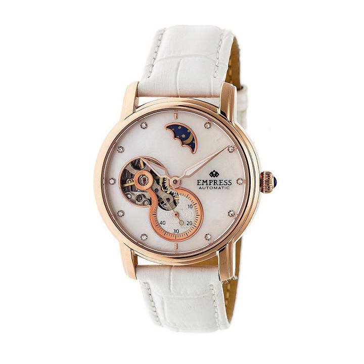 Empress Unisex White Strap Watch-empem1207