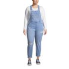 Blue Spice Sleeveless Overalls-juniors Plus