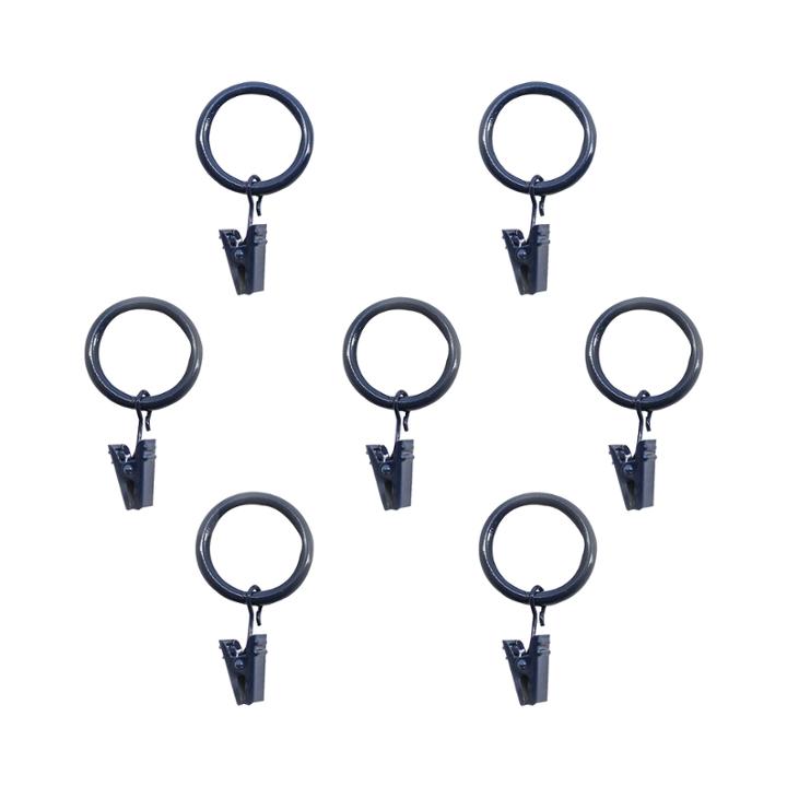 Decopolitan Blue Set Of 7 1 Clip Rings