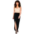 Poetic Justice Curvy French Terry Knit Maxi Skirt