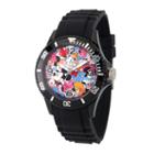 Disney Mickey Mouse Mens Black Strap Watch-wds000364