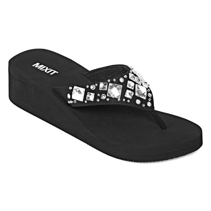 Mixit&trade; Rhinestone Shield Sandals