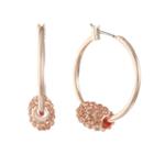 Monet Jewelry Pink 31mm Hoop Earrings