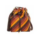 Imoshion Zola Striped Pieced Polyurethane Bucket Bag