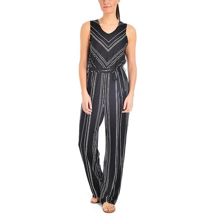 Ny Collection Printed Sleeveless Jumpsuit