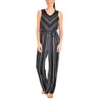 Ny Collection Printed Sleeveless Jumpsuit