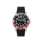 Croton Mens Red And Black Rubber Strap Sport Watch