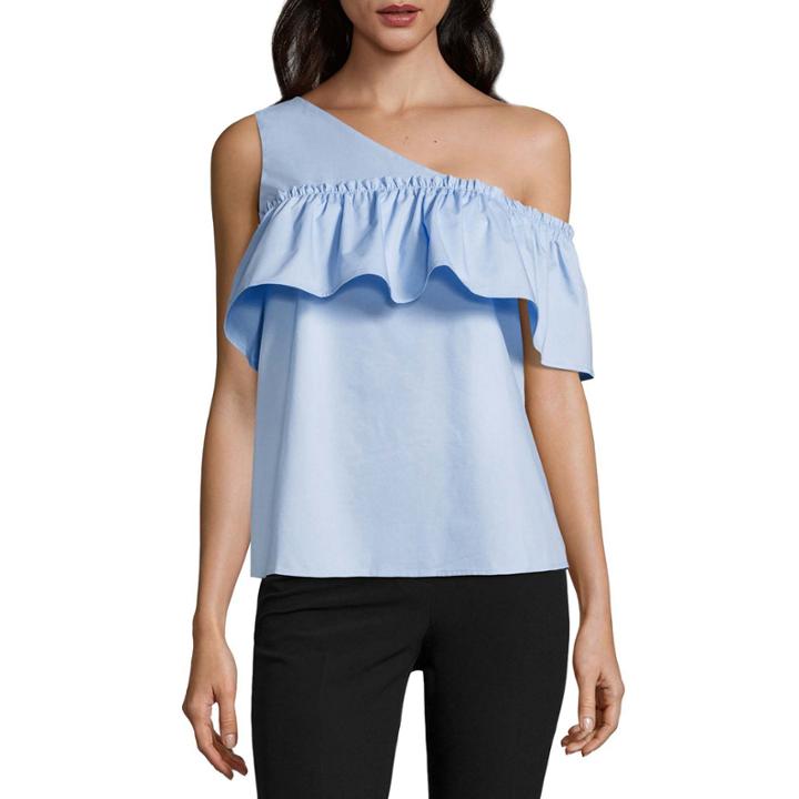Worthington Sleeveless Woven Blouse