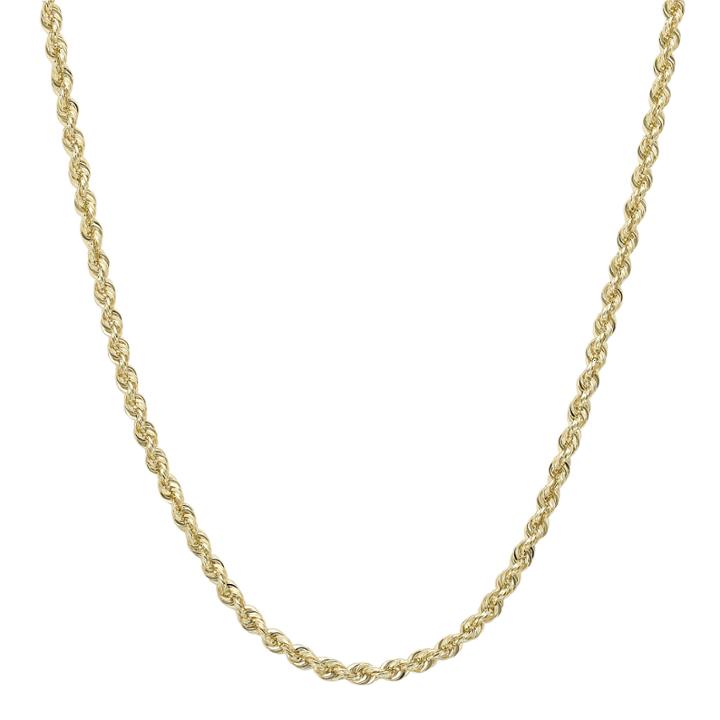 Infinite Gold&trade; 14k Yellow Gold 20 Glitter Solid Rope Chain