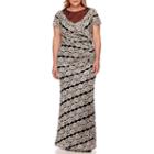 Rm Richards Short-sleeve Lace Gown - Plus