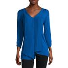 Alyx 3/4 Sleeve V Neck Jersey Blouse