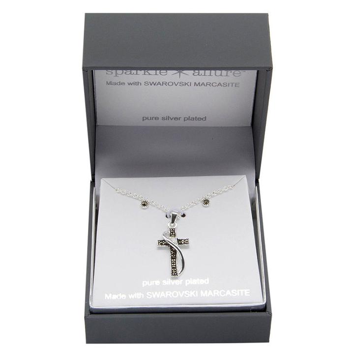 Sparkle Allure Womens 2-pack Multi Color Silver Over Brass Jewelry Set