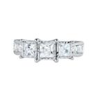 Trumiracle 2 Ct. T.w. Princess Diamond 3-stone Engagement Ring