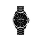 Hampden Mens Black-tone Personalized Bracelet Watch