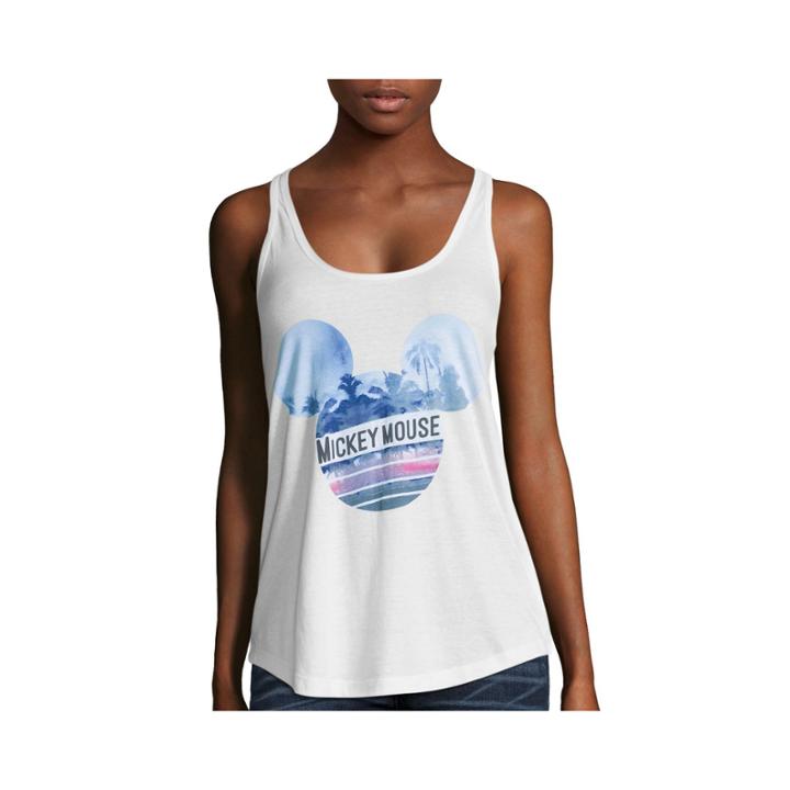 Disney Graphic Print Racerback Tank Top