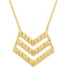 Limited Quantities! Womens 14k Gold Chevron Necklaces
