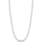 Womens 5mm White Cultured Freshwater Pearls Strand Necklace