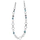 Mixit Clr 0717 Lt Blue 33 Inch Chain Necklace