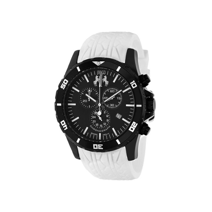 Jivago Mens Quartz Ultimate White Silicone Strap Watch