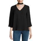 A.n.a V Neck Choker Blouse