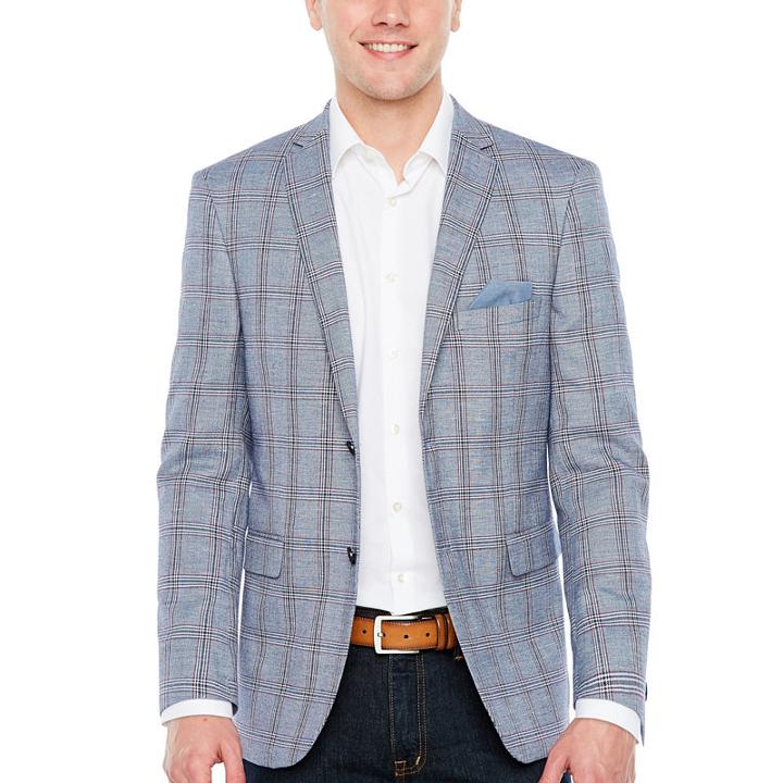 Us Polo Assn. Classic Fit Woven Plaid Sport Coat