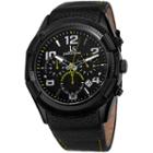 Joshua & Sons Mens Black Strap Watch-j-69yl